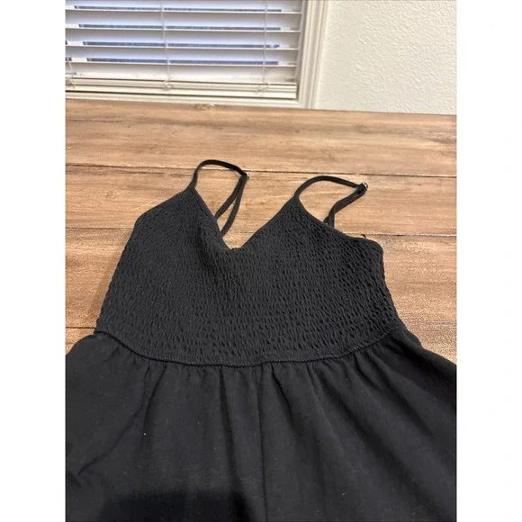Wild Fable Black Sleeveless Romper Women's Regular Fit Solid One-Piece Size Xs - Picture 2 of 7